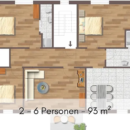 Апартаменты Raumwunder Im Alten Winzerhaus Am Calmont - Ganze Etage Fuer 6 *
